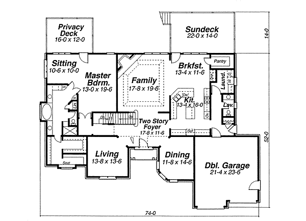 main floor house blueprint