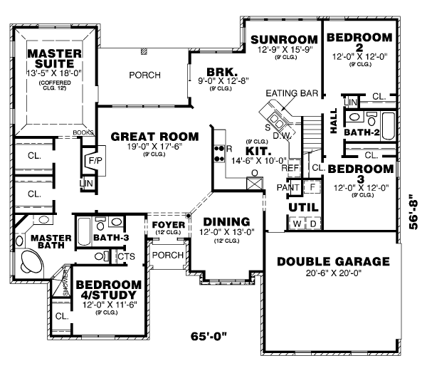 main floor house blueprint
