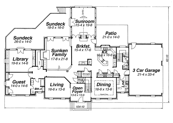main floor house blueprint