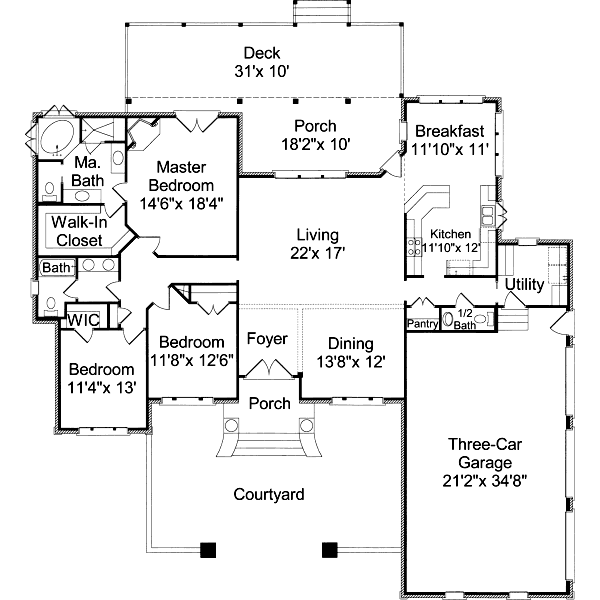 main floor house blueprint