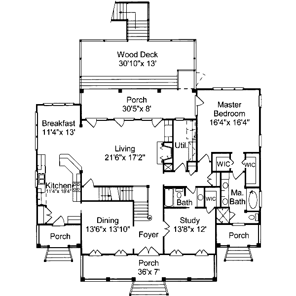 main floor house blueprint