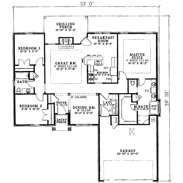main floor house blueprint