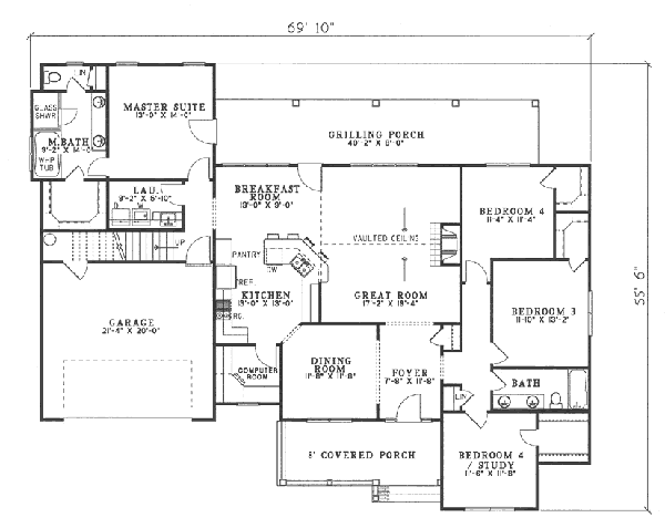 main floor house blueprint