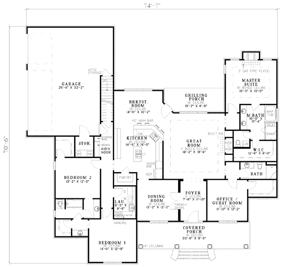 main floor house blueprint