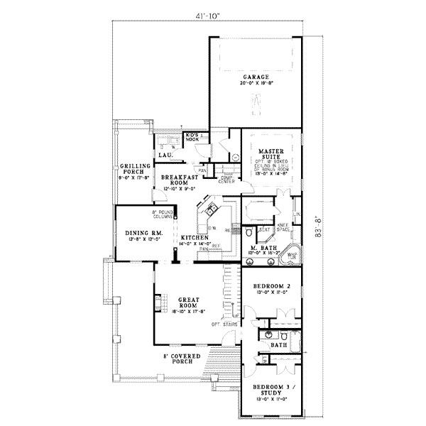main floor house blueprint