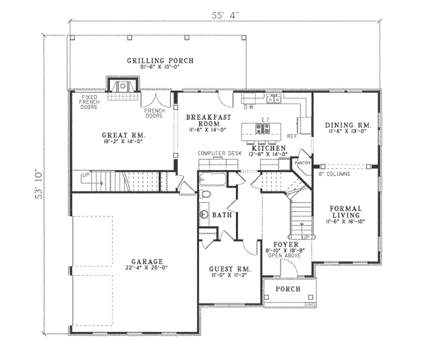 main floor house blueprint