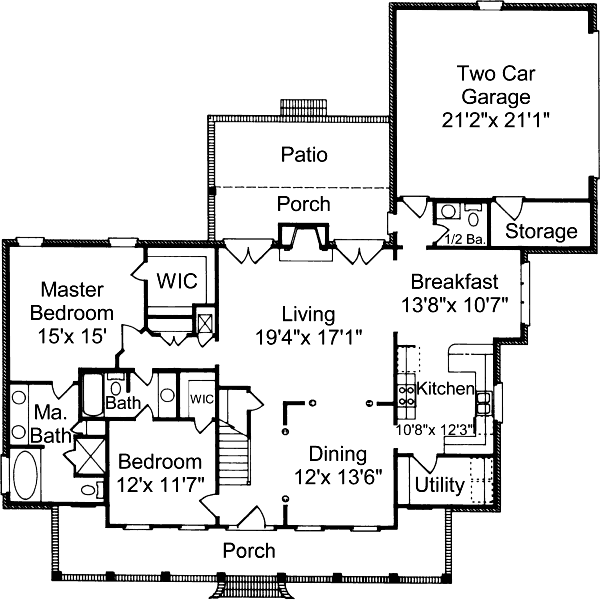 main floor house blueprint