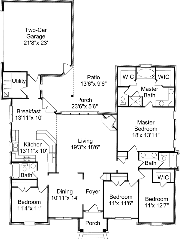 main floor house blueprint