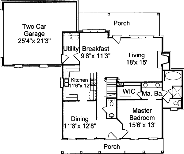 main floor house blueprint