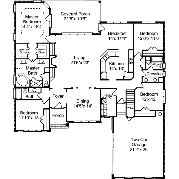 main floor house blueprint