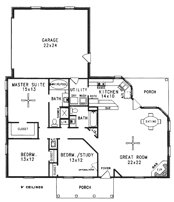 main floor house blueprint