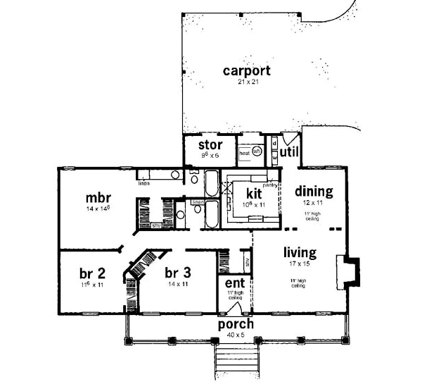 main floor house blueprint