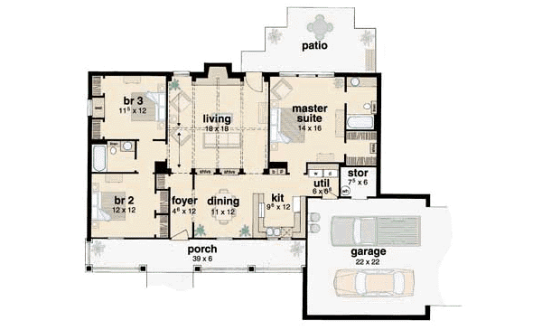 main floor house blueprint