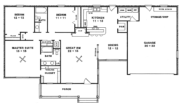 main floor house blueprint