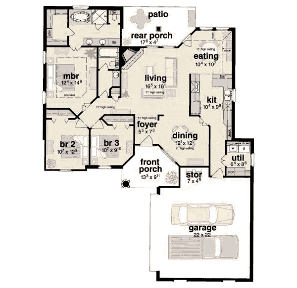 main floor house blueprint