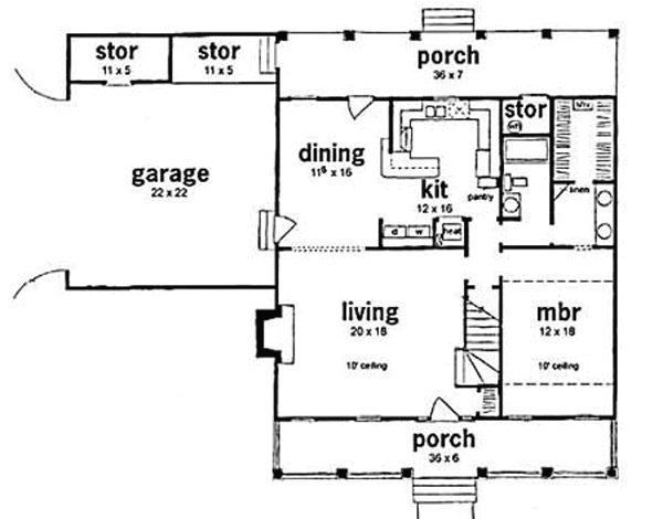 main floor house blueprint