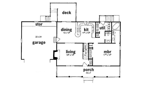 main floor house blueprint