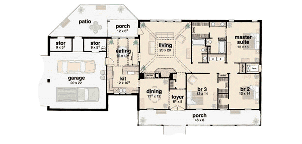 main floor house blueprint