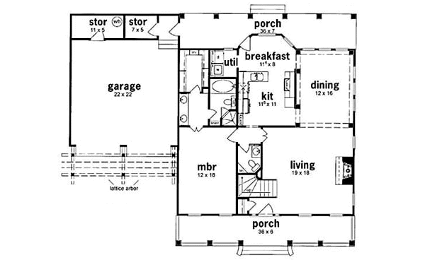 main floor house blueprint