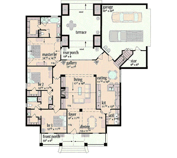 main floor house blueprint