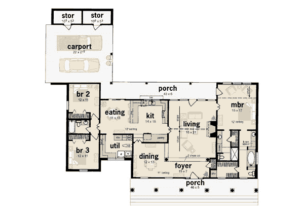 main floor house blueprint