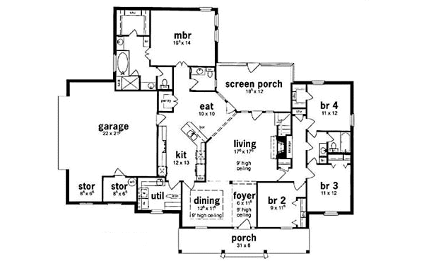 main floor house blueprint