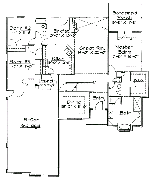 main floor house blueprint