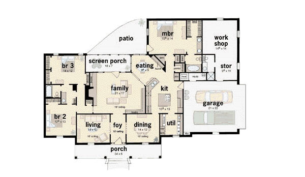 main floor house blueprint