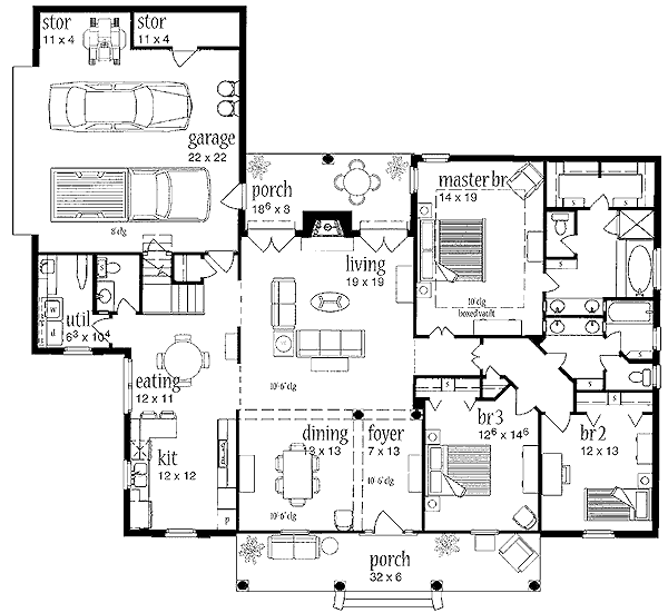 main floor house blueprint
