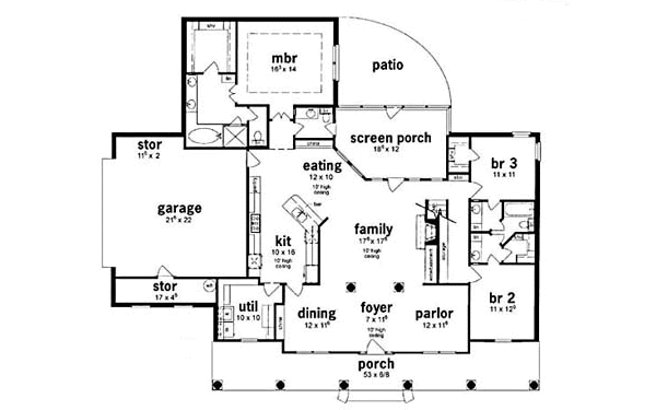 main floor house blueprint