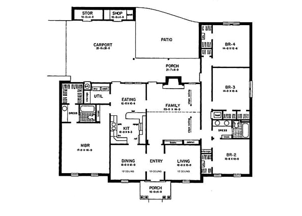 main floor house blueprint