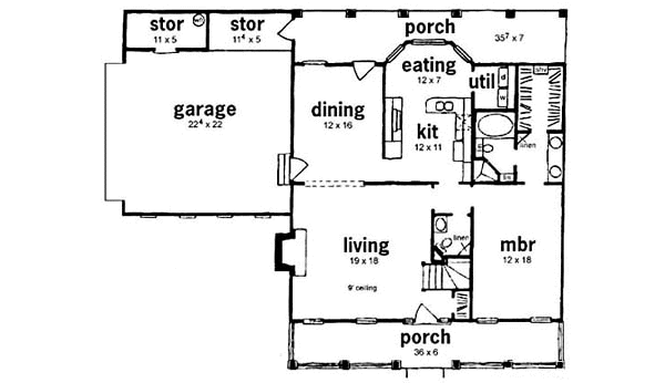main floor house blueprint