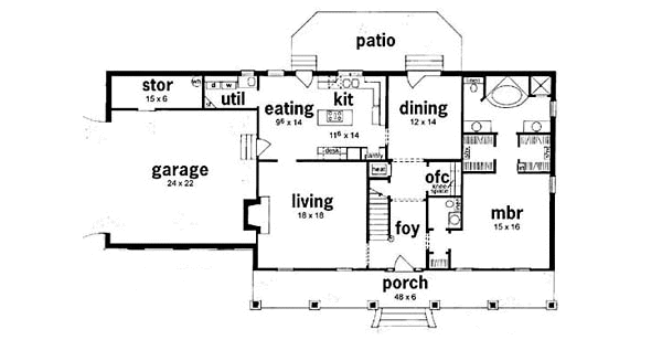 main floor house blueprint