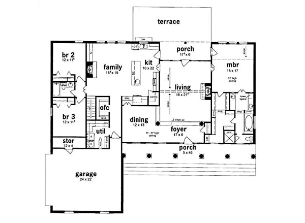 main floor house blueprint