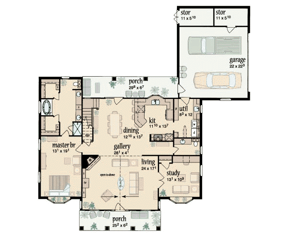 main floor house blueprint