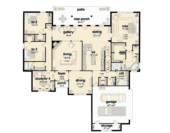 main floor house blueprint