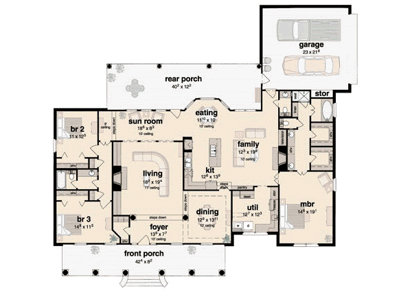 main floor house blueprint