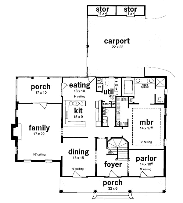 main floor house blueprint