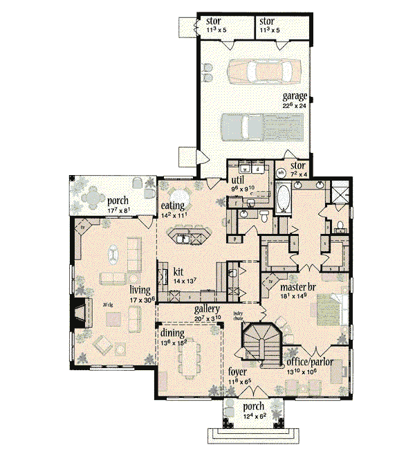 main floor house blueprint
