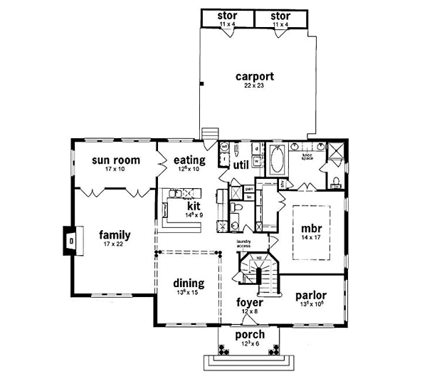 main floor house blueprint