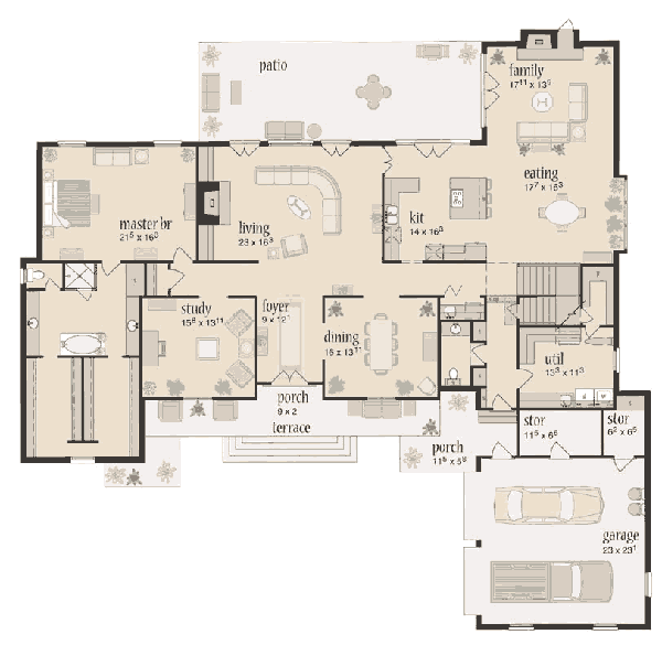 main floor house blueprint
