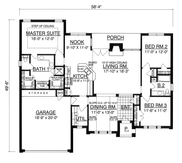 main floor house blueprint
