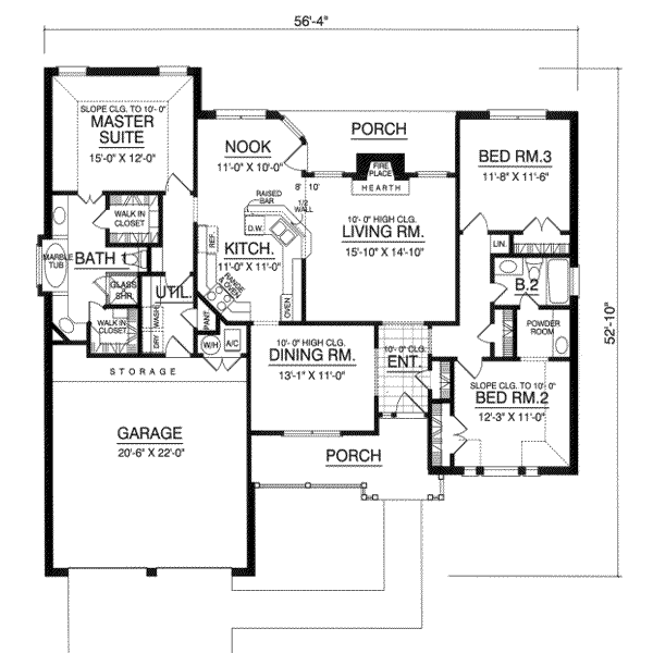 main floor house blueprint