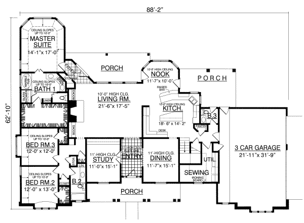 main floor house blueprint