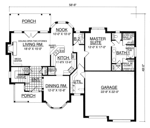 main floor house blueprint