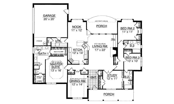 main floor house blueprint