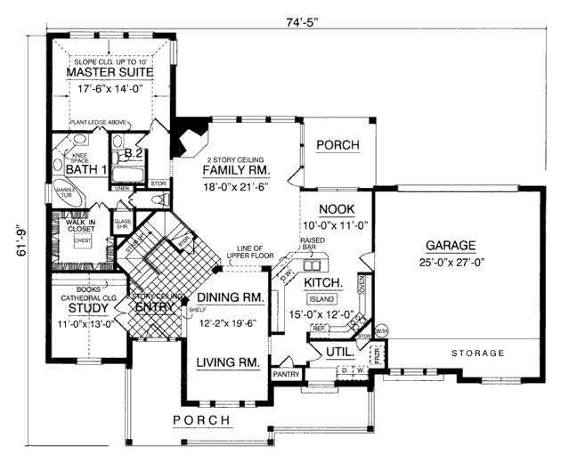 main floor house blueprint