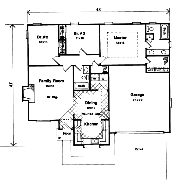 main floor house blueprint