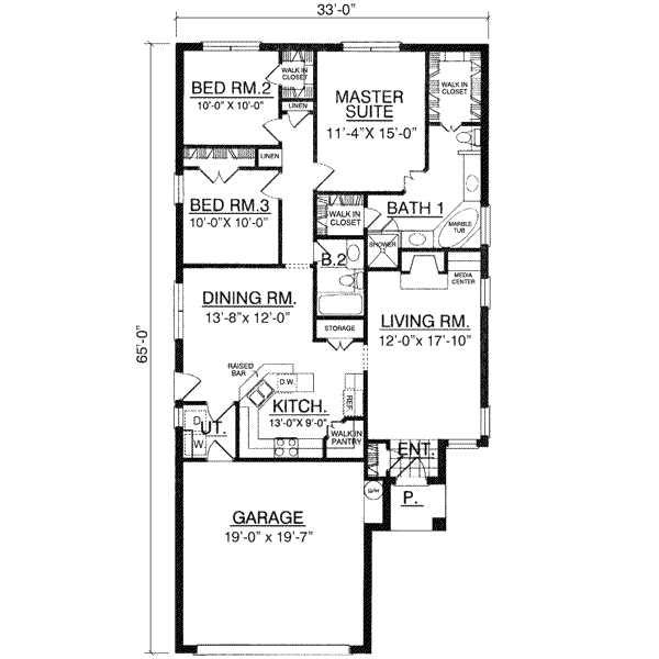 main floor house blueprint