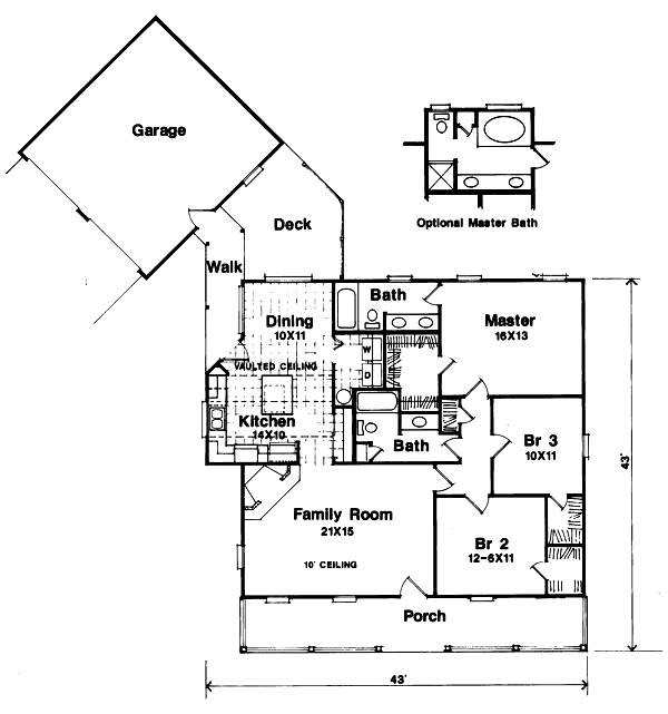 main floor house blueprint